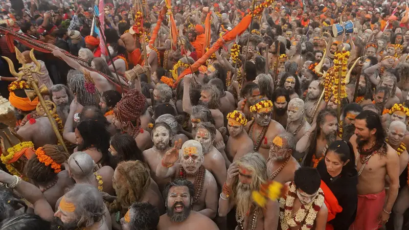 Respected Shadhus in Mahakumbh Mela 2025